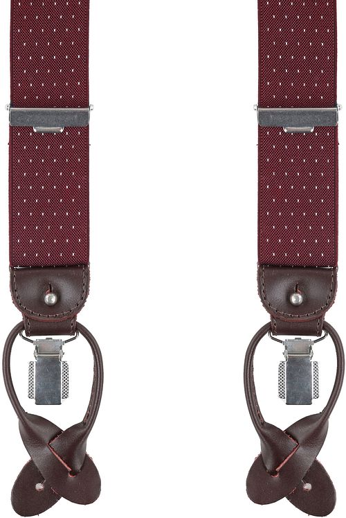Profuomo Suspenders Bordeaux-White Product