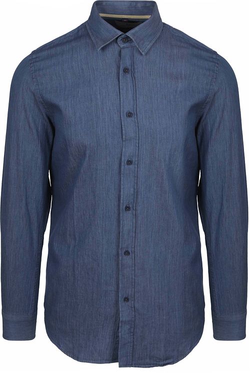 Suitable Chemise Washed Bleu Foncé Product