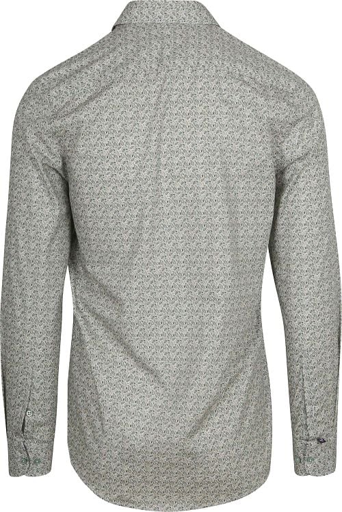 Suitable Overhemd Paisley Groen Product / Achterkant