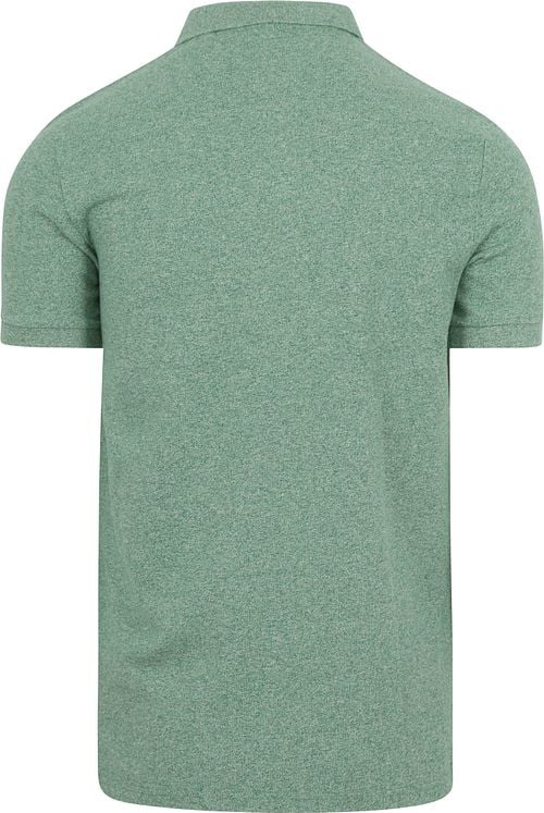Superdry Piqué Poloshirt Melange Groen Product / Achterkant
