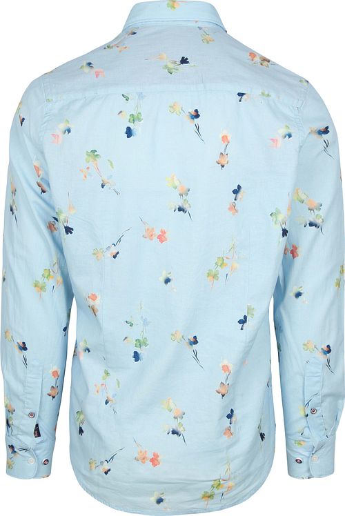 NZA Shirt Kane Linen Blend Hellblau Product / Achterkant
