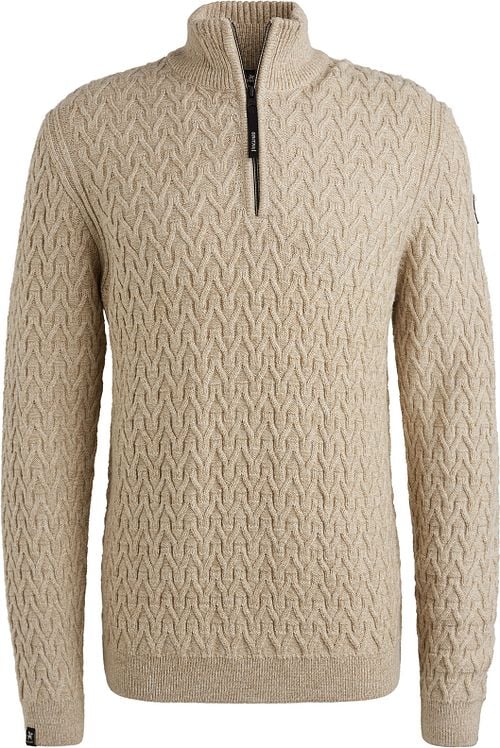 Vanguard Pullover Half Zip Wool Beige Product