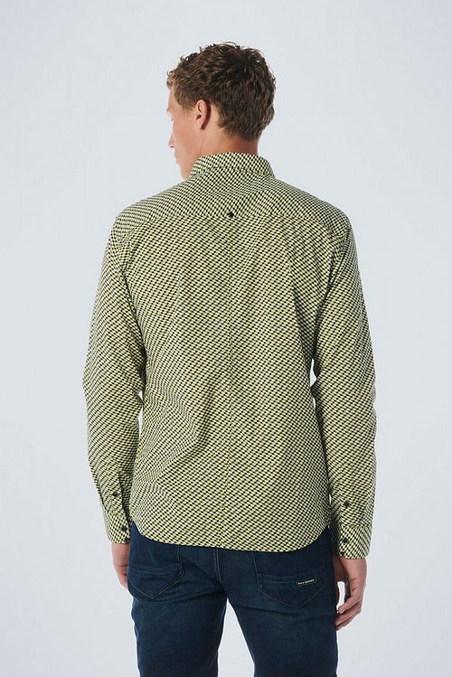 No Excess Shirt Print Green Model / Achterkant