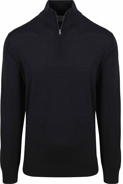 King Essentials The Michael Half Zip Pull Merino Black Product