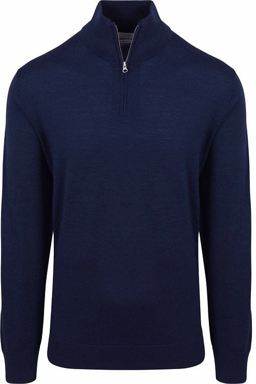 King Essentials The Michael Half Zip Pull Merino Navy Product