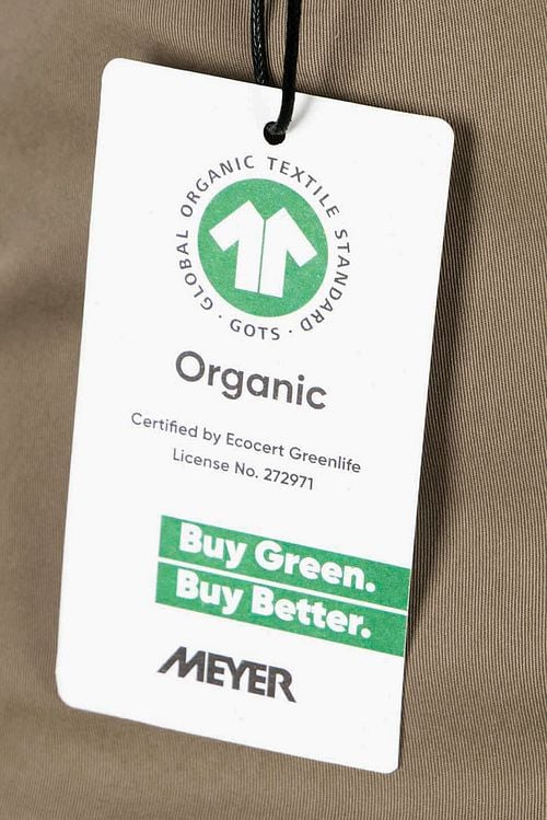 Meyer Chino Dubai Stone Groen Product / Detail