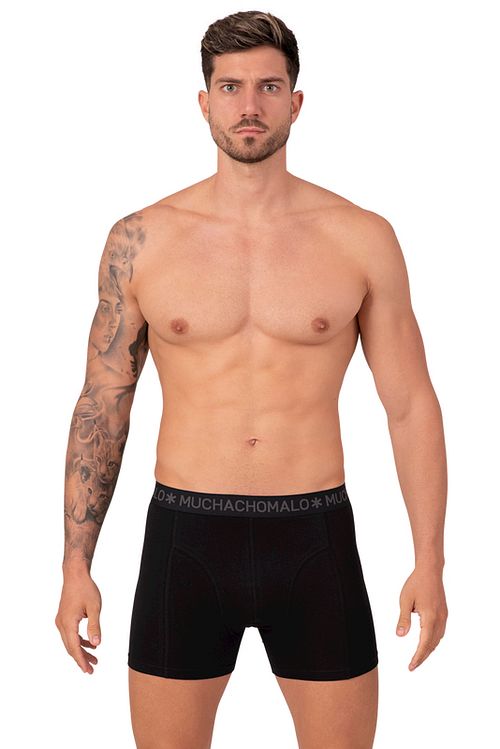 Muchachomalo Boxer Shorts 3-Pack Solid Green 582 Model / Voorkant
