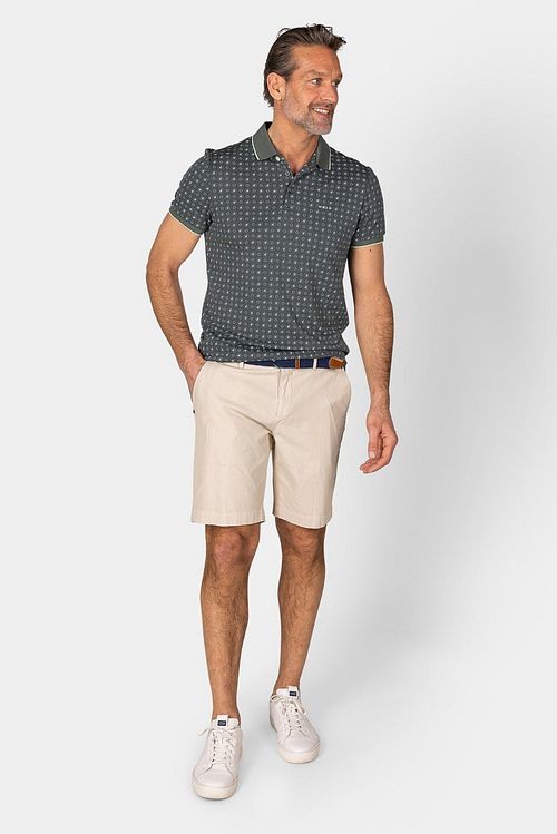 NZA Polo Ari Forest Green Model / Voorkant