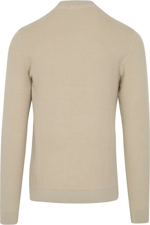 No Excess Pullover Texture Beige Product / Achterkant