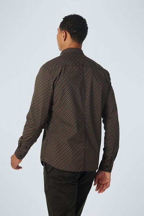 No Excess Shirt Print Caramel Model / Achterkant