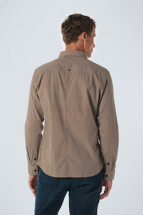 No Excess Shirt Print Orange Model / Achterkant