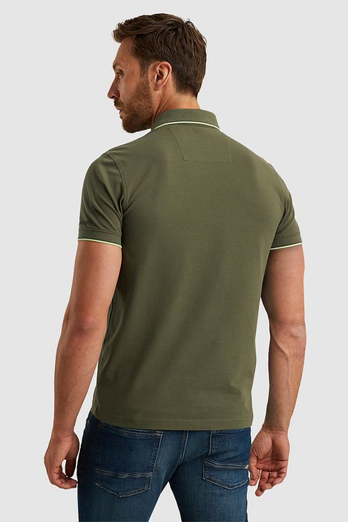 PME Legend Pique Polo Ivy Green Model / Achterkant