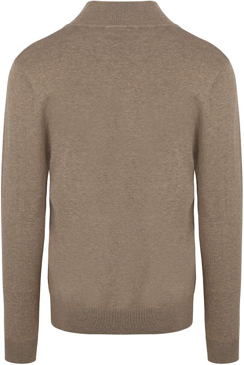 Profuomo Half Zip Pullover Luxury Beige Product / Achterkant