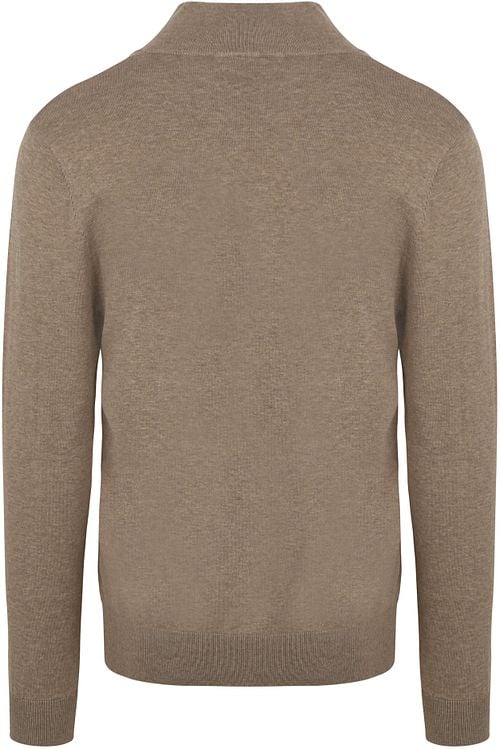 Profuomo Half Zip Pullover Luxury Beige Product / Achterkant