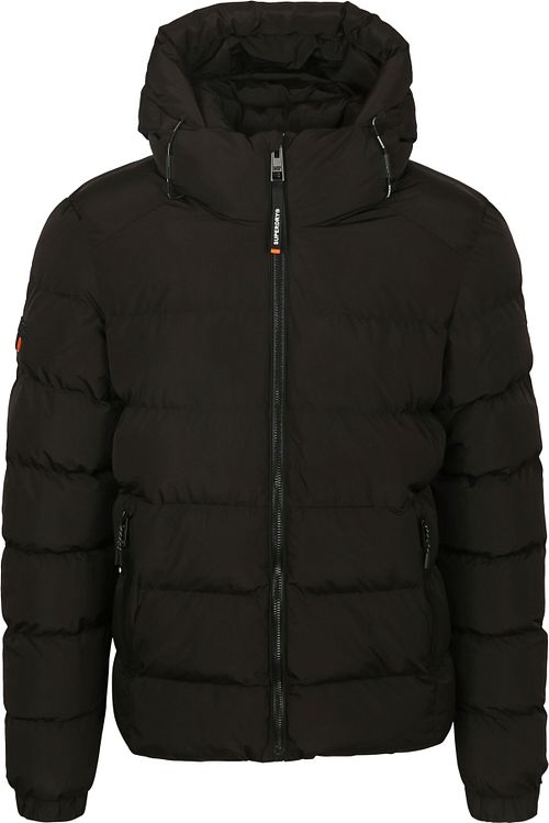 Superdry Puffer Jacket Hooded Black Product