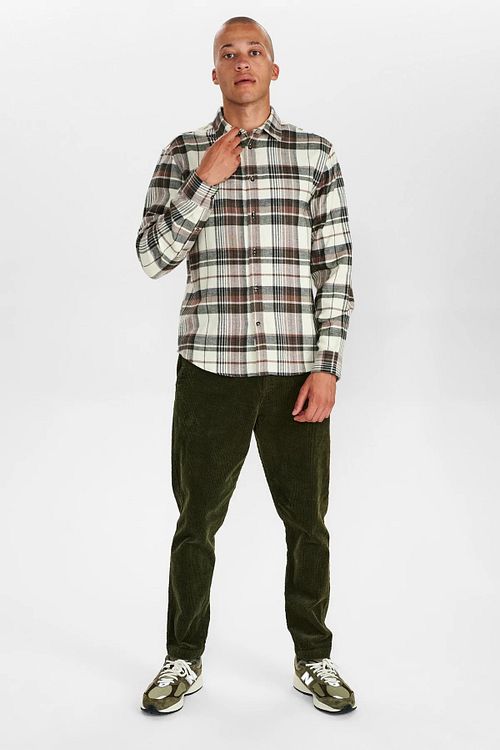 Anerkjendt Shirt Louis Checks Beige Model / Voorkant