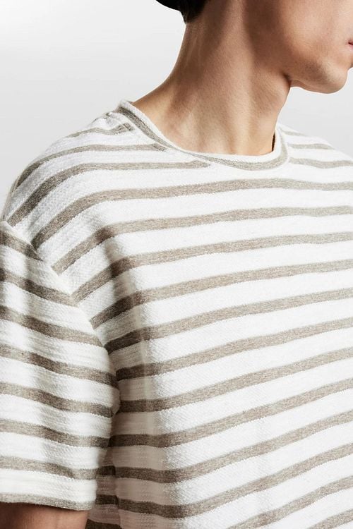 Anerkjendt Kikki T-shirt Green Striped Model / Detail