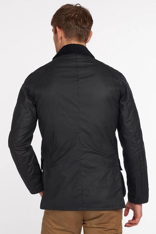 Barbour Ashby Wax Jas Navy Model / Achterkant