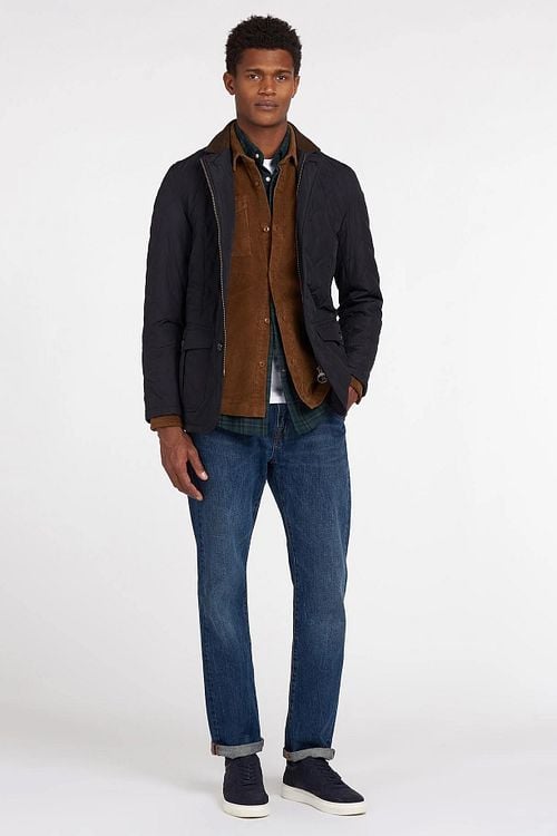 Barbour Steppjacke Quilted Lutz Navy Model / Voorkant