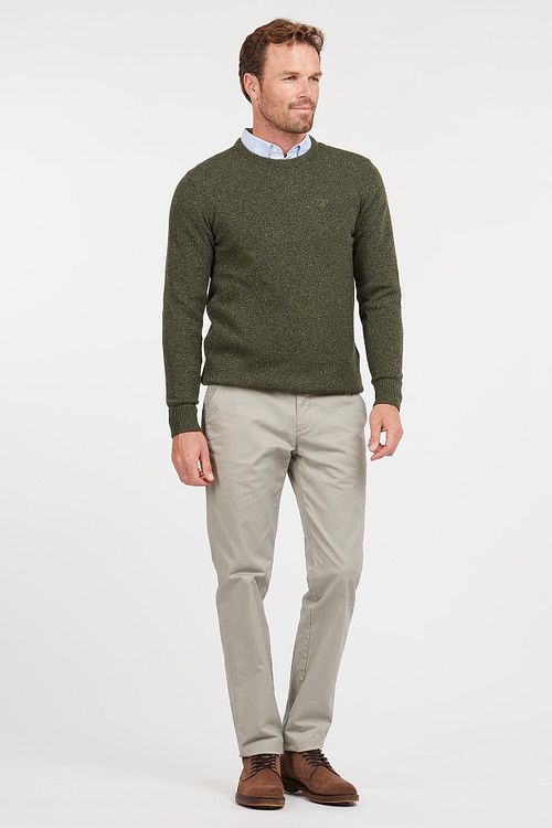 Barbour Tisbury Pullover Dark Green Model / Voorkant