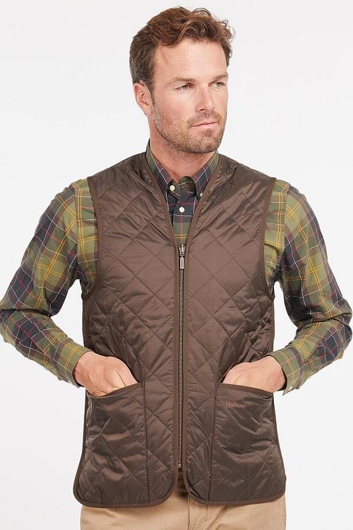 Barbour Waistcoat Brown Model / Voorkant