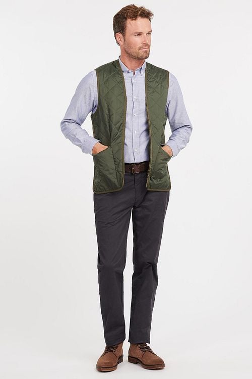 Barbour Waistcoat Green Model / Voorkant