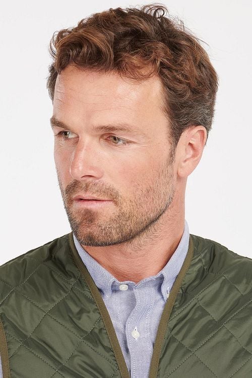 Barbour Waistcoat Green Model / Detail