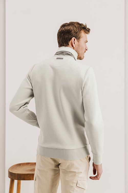 State Of Art Sweatvest Braun Model / Achterkant