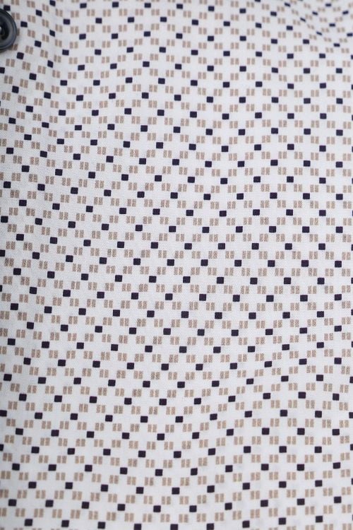 Ledub Overhemd Print Beige Product / Detail