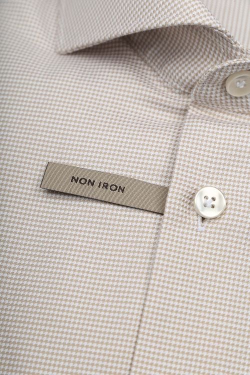 John Miller Shirt Small Check Beige Product / Detail