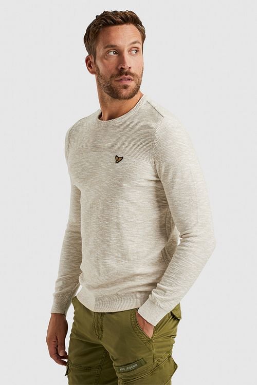 PME Legend Embroidery Floss Pullover Ecru Model / Zijkant