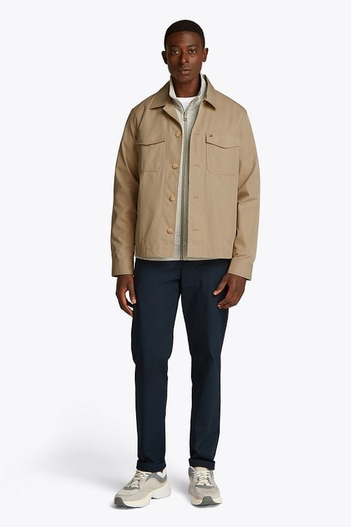 Tommy Hilfiger Overshirt Beige Model / Voorkant