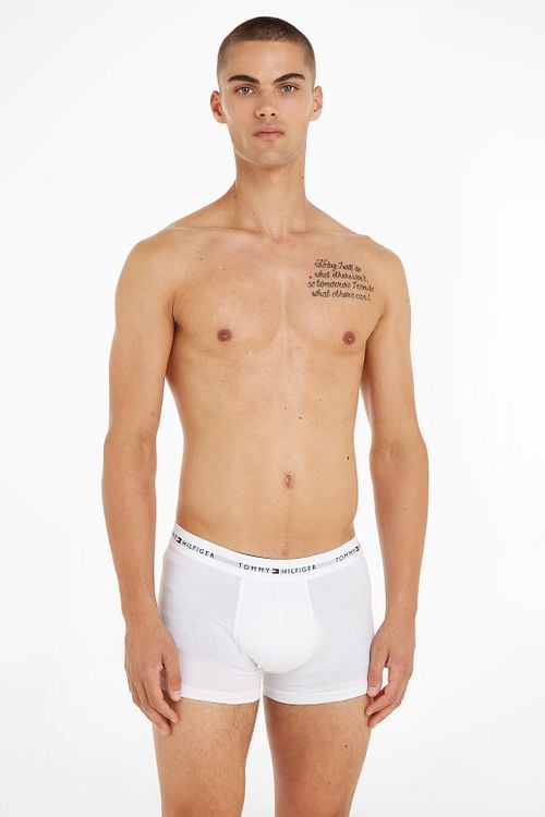 Tommy Hilfiger Boxer Trunk 3-Pack Black/White/Grey Model / Voorkant