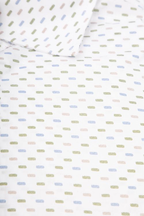 Ledub Chemise Impression Blanche Multicolore Product / Detail