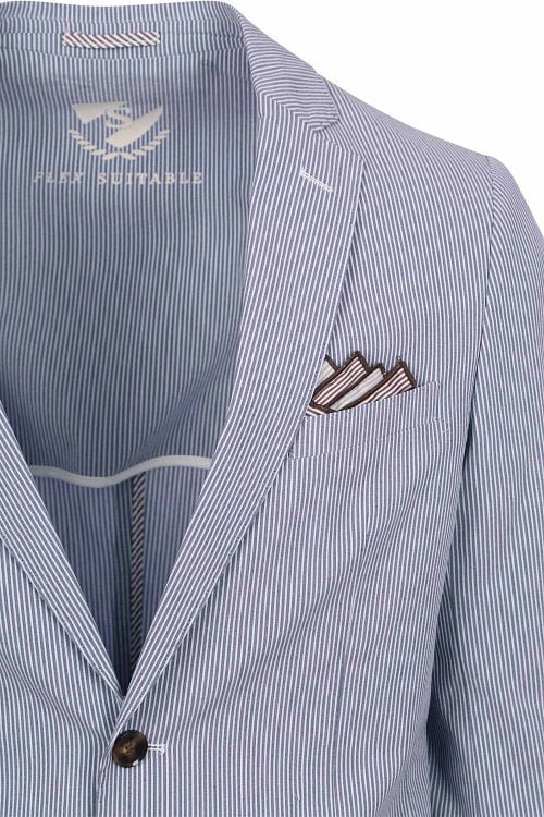 Suitable Blazer Lind Streifen Blau Product / Detail