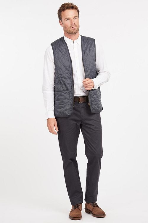 Barbour Innenfutter Polarquilt Blau Model / Voorkant