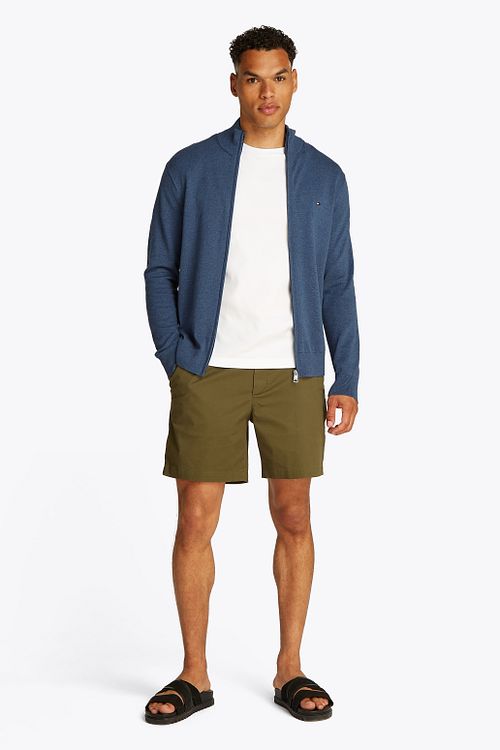 Tommy Hilfiger Strickjacke Zip Indigo Model / Voorkant