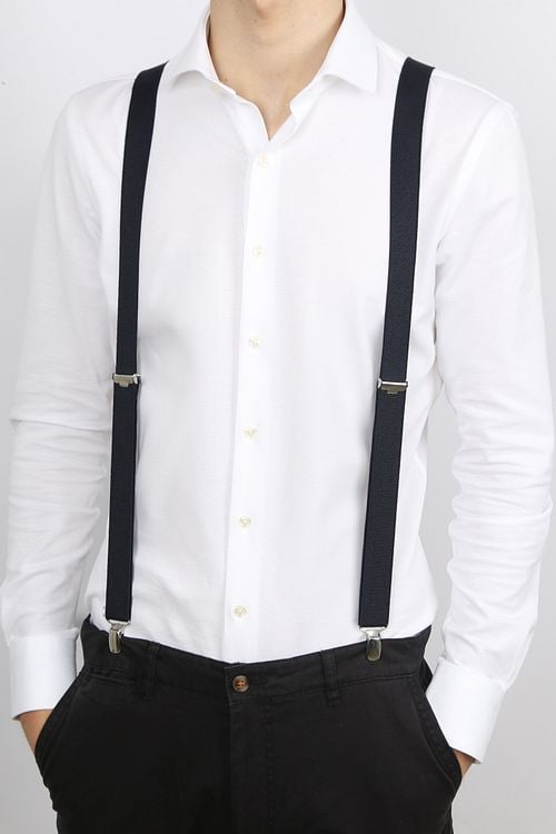 Profuomo Bretellen Donkerblauw Model / Voorkant