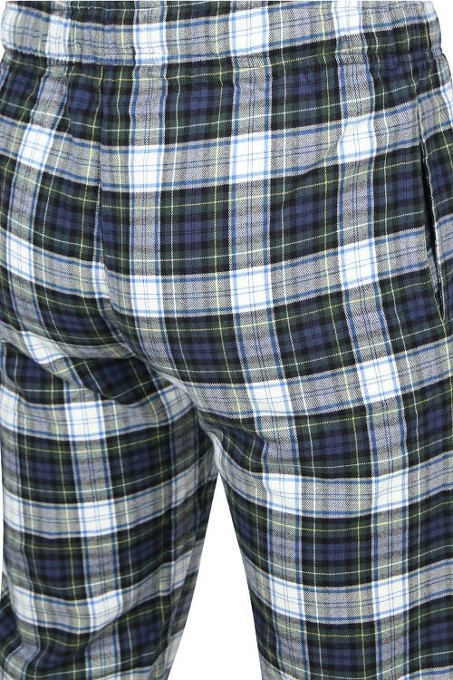 Steppin' Out Loungebroek Ruit Blauw en Groen Product / Detail