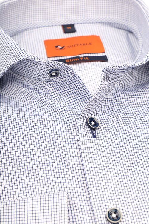 Suitable Overhemd Ruiten Navy Product / Detail