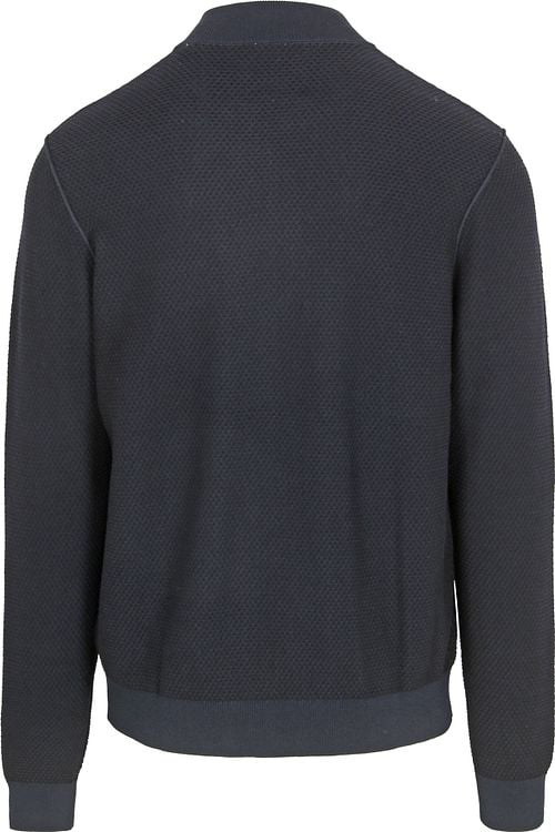 Blue Industry Vest Structuur Navy Product / Achterkant