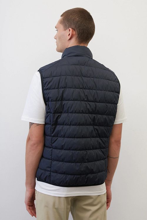 Marc O'Polo Bodywarmer Bleu foncé Model / Achterkant