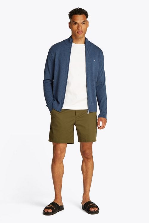 Tommy Hilfiger Cardigan Zip Indigo Model / Voorkant
