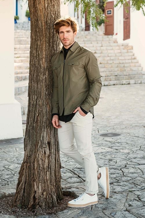 Blue Industry Zip Jack Green Model / Sfeerbeeld