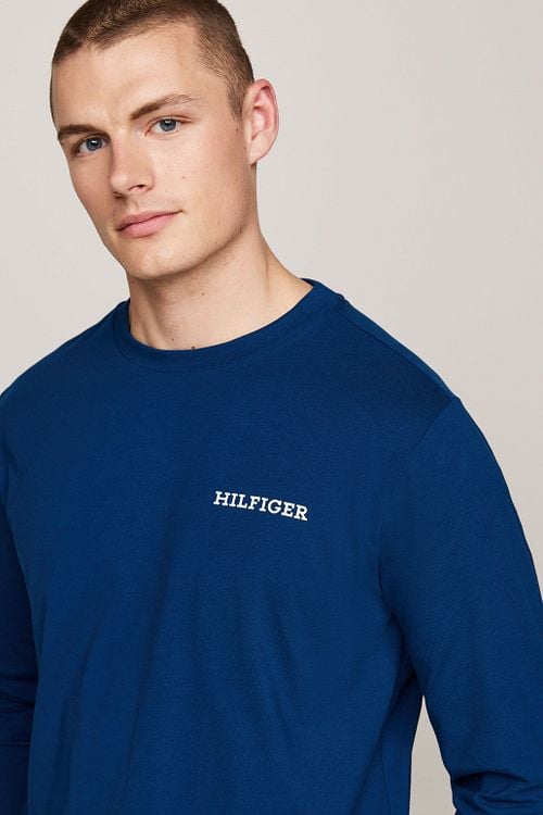 Tommy Hilfiger Pyjama Set Checks Navy Model / Detail