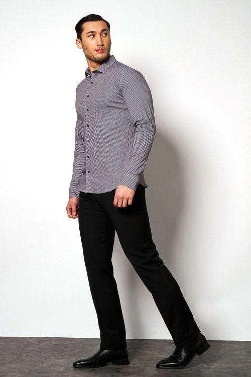 Desoto Shirt Kent Print Multicolour Model / Voorkant