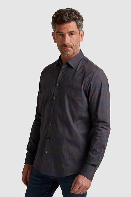 Vanguard Shirt Print Navy Model / Voorkant