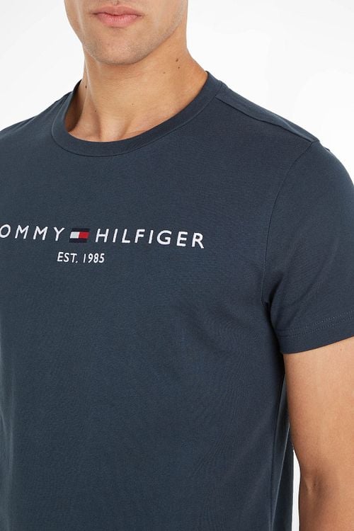 Tommy Hilfiger T-shirt Logo Military Denim Model / Voorkant
