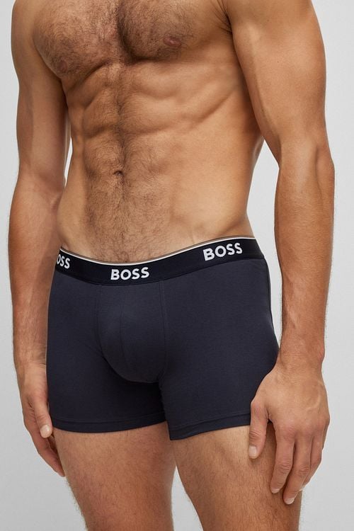 BOSS Boxer Shorts Power 3-Pack Dark Blue 480 Model / Voorkant