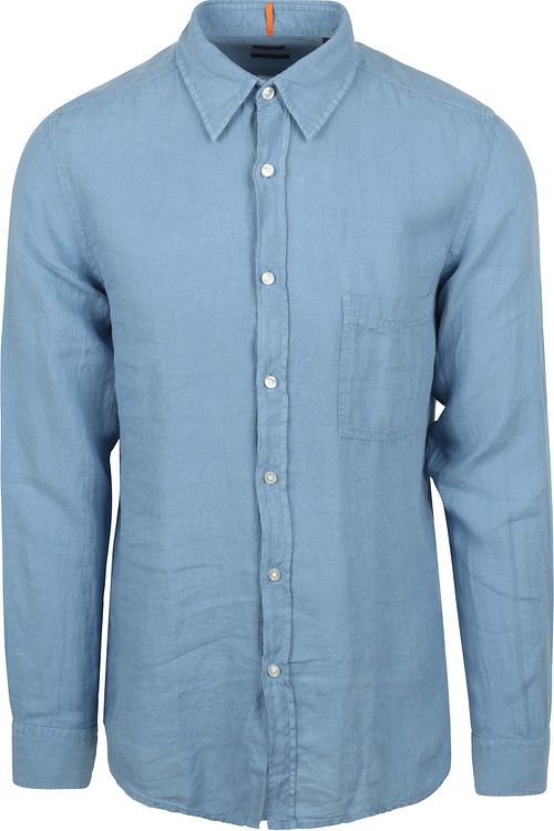 BOSS Chemise Relegant De Lin Bleu Product